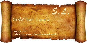 Sréter Laura névjegykártya